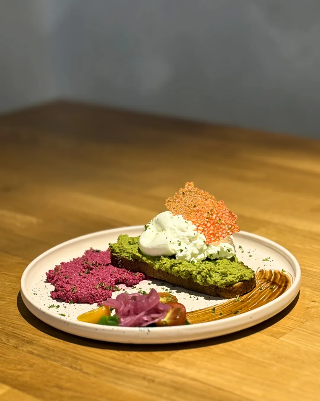 Pea Cream Toast